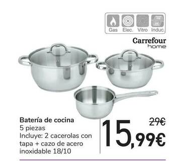 Carrefour Batería De Cocina Carrefour Home oferta