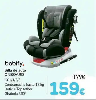 Carrefour Babify Silla De Auto Onboard oferta