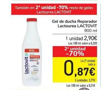 Carrefour Gel De Ducha Reparador Lactourea Lactovit 900ml oferta