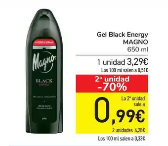 Carrefour Gel Black Energy Magno 650ml oferta