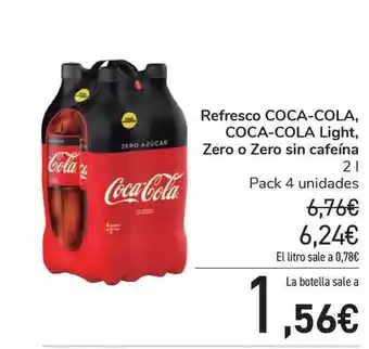 Carrefour Refresco Coca-cola Coca-cola Light Zero O Zero Sin Cafeína 2l oferta