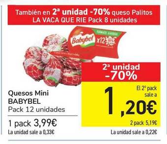 Carrefour Quesos Mini Babybel oferta