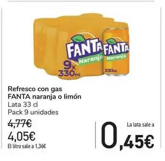 Carrefour Refresco Con Gas Fanta Naranja O Limón 33cl oferta