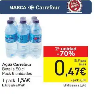 Carrefour Agua Carrefour 50cl oferta