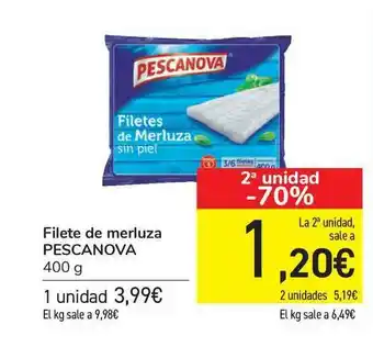 Carrefour Filete De Merluza Pescanova 400g oferta