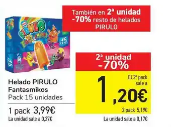 Carrefour Helado Pirulo Fantasmikos oferta