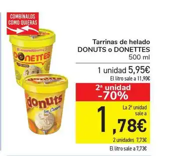 Carrefour Tarrinas De Helado Donuts O Donettes 500ml oferta