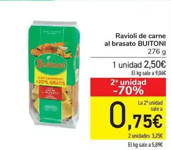 Carrefour Ravioli De Carne Al Brasato Buitoni 276g oferta