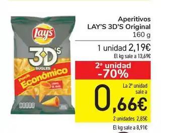 Carrefour Aperitivos Lay's 3d's Original 160g oferta