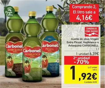 Carrefour Aceite De Oliva Virgen Extra Picual Hojiblanca O Arbequina Carbonell 1L oferta