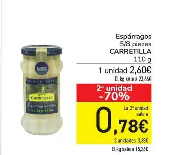 Carrefour Espárragos Carretilla 110g oferta