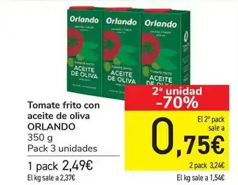 Carrefour Tomate Frito Con Aceite De Oliva Orlando 350g oferta