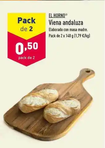 ALDI El Horno Viena Andaluza 2 x 140g oferta