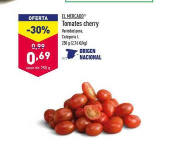 ALDI El Mercado Tomates Cherry 250g oferta