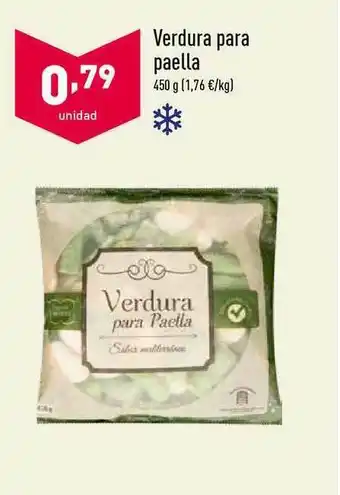 ALDI Verdura Para Paella 450g oferta