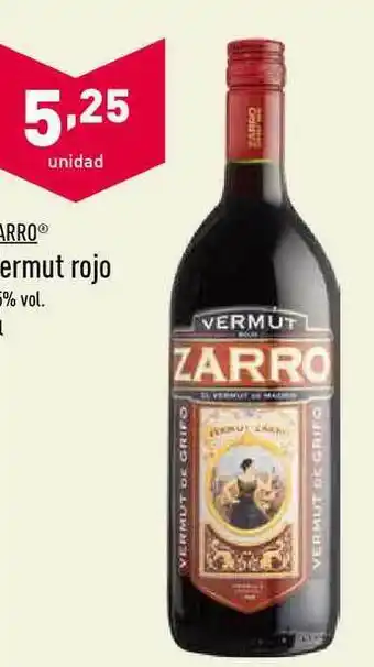 ALDI Zarro Vermut Rojo oferta