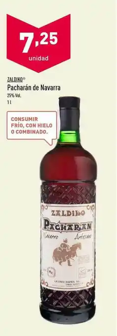 ALDI Zaldiko Pacharán De Navarra 1l oferta