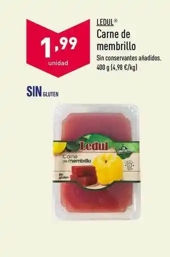 ALDI Ledul Carne De Membrillo 400g oferta