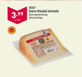 ALDI Merco Queso Idizabal Ahumado 250g oferta