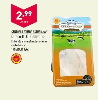 ALDI Cenral Lechera Asturiana Queso D. O. Cabrales oferta