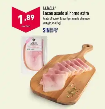 ALDI La Tabla Lacón Asado Al Horno Extra 200g oferta