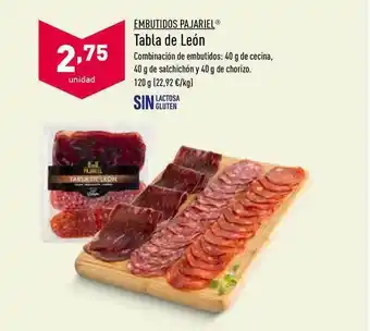 ALDI Tabla De León Embutidos Pajariel 120g oferta