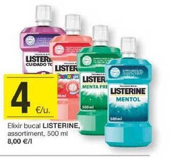 BonpreuEsclat Elixir bucal listerine assortiment oferta