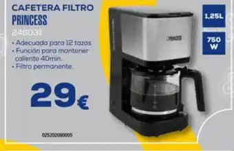 Cafetera filtro princess