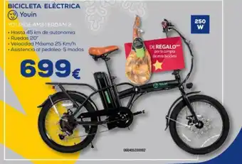 Euronics Bicicleta eléctrica youin oferta
