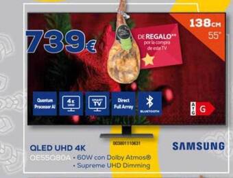 Euronics Qled uhd 4k samsung oferta