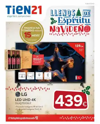 Tien 21 Lg led uhd 4k 55uq75006lf oferta