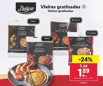 Lidl Vieiras gratinadas oferta