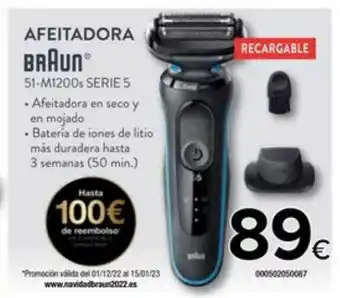Tien 21 Afeitadora braun 51-m1200s serie 5 oferta