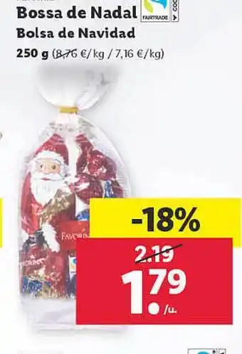 Lidl Bolsa de navidad oferta
