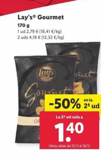 Lidl Lay's gourmet oferta