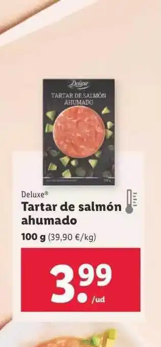Lidl Deluxe tartar de salmón ahumado oferta