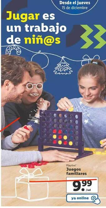 Lidl Playtive juegos familiares oferta