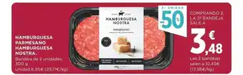 Supercor Exprés 2a unidad -50% hamburguesa parmesano hamburguesa nostra. bandeja de 2 oferta