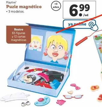 Lidl Playtive puzle magnético oferta