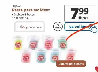 Lidl Playtive pasta para moldear oferta