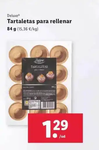 Lidl Deluxe tartaletas para rellenar oferta