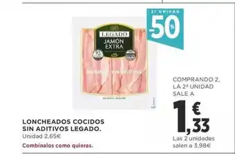 Supercor Exprés 2a unidad -50% loncheados cocidos sin aditivos legado oferta
