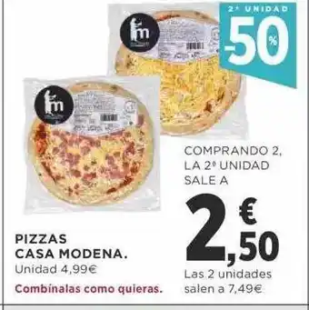 Supercor Exprés 2a unidad -50% pizzas casa modena oferta