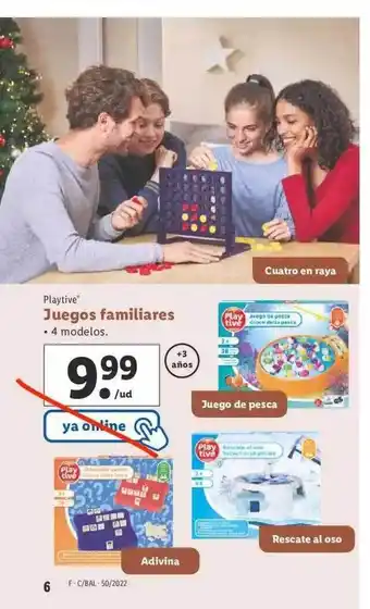 Lidl Playtive juegos familiares oferta
