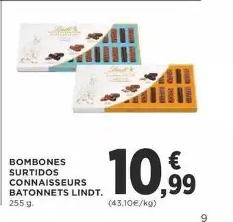 Supercor Exprés Bombones surtidos connaisseurs batonnets lindt. oferta