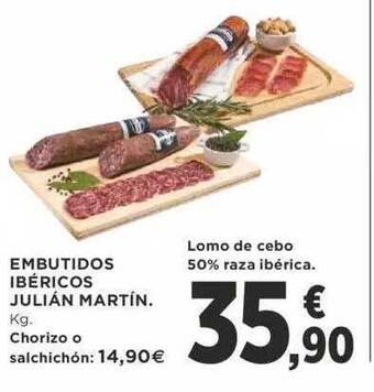 Supercor Embutidos ibéricos julián martín oferta