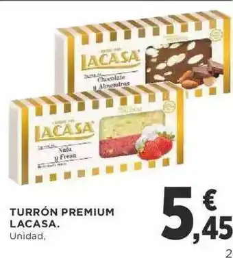 Turrón premium lacasa