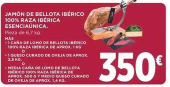 Supercor Jamón de bellota ibérico 100% raza ibérica esenciaúnica oferta