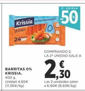 Supercor 2a unidad -50% barritas 0% krissia oferta