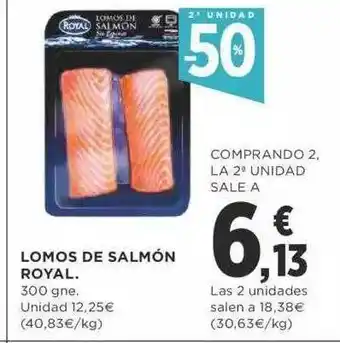 Supercor 2a unidad -50% lomos de salmón royal oferta